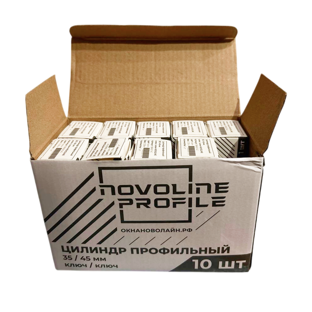 Цилиндр профильный 35/45 мм ключ/ключ NOVOLINE Цилиндр профильный 35/45 мм ключ/ключ NOVOLINE