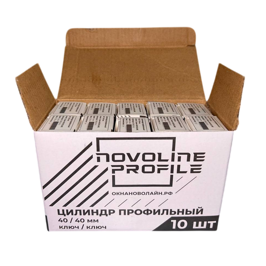Цилиндр профильный 40/40 мм ключ/ключ NOVOLINE Цилиндр профильный 40/40 мм ключ/ключ NOVOLINE